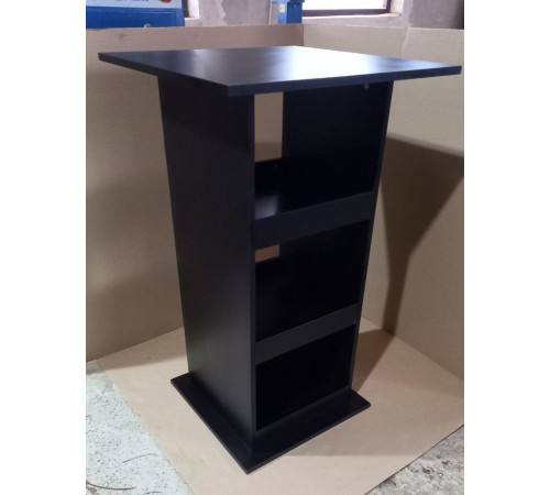 Барный стол с местом хранения, черный