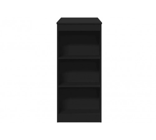 Барный стол с полками черного цвета