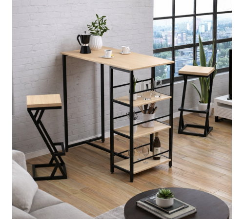 Барный стол со стеллажем BSS-110