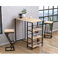 Барний стіл зі стелажем BSS-110 MSMLOFT