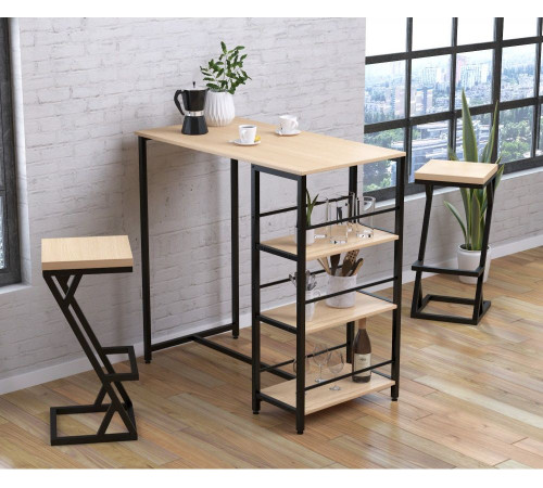 Барный стол со стеллажем BSS-110