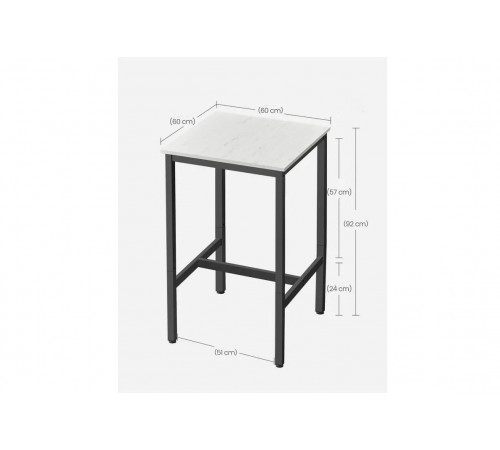 Барный стол с металлическим каркасом