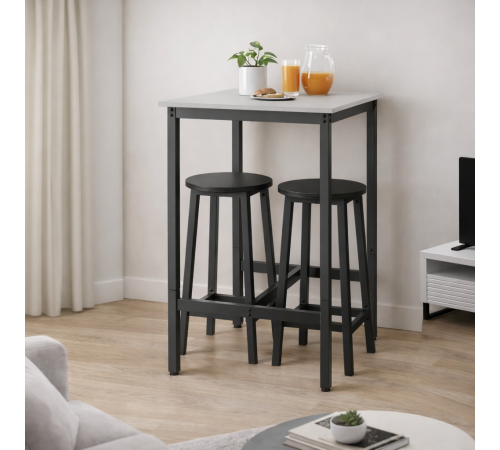 Барный стол с металлическим каркасом