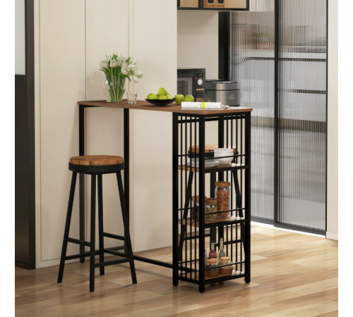 Барный стол HOMCOM с 3 полками