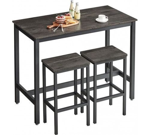 Барный стол с 2 барными стульями