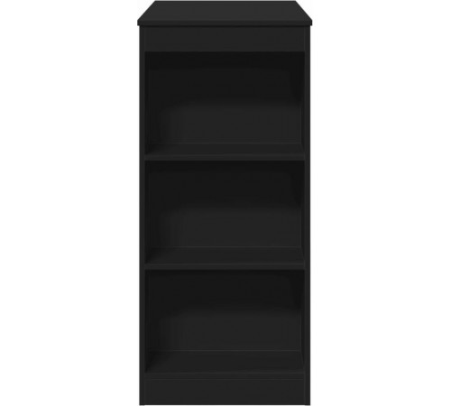 Барный стол с полками черного цвета