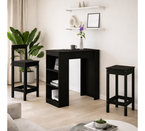 Барний стіл з полицями 