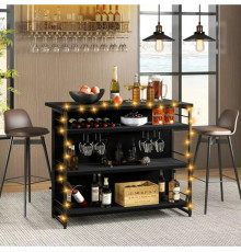 Барный шкаф в индустриальном стиле