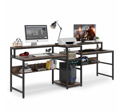 Большой стол в стиле Loft на два места №2