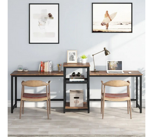 Двойной письменный стол Loft №3 (246×60×75см)