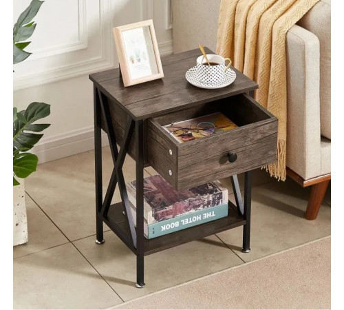 Высокие тумбочки Kempst – 55×40×30 см, X-акцент