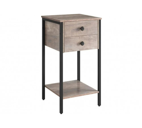 Высокая тумбочка с 2 ящиками и полкой MSM Loft