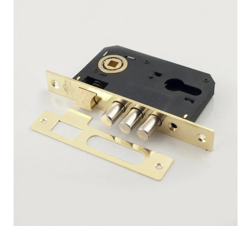 Врезной замок у двери IMPERIAL 9011 SR-3R PB