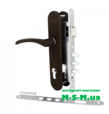 Врізний замок Аріко ЗВ-7 з коричневою ручкою без циліндра