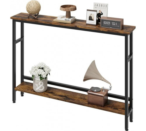 Узкий консольный столик 2-ярусный