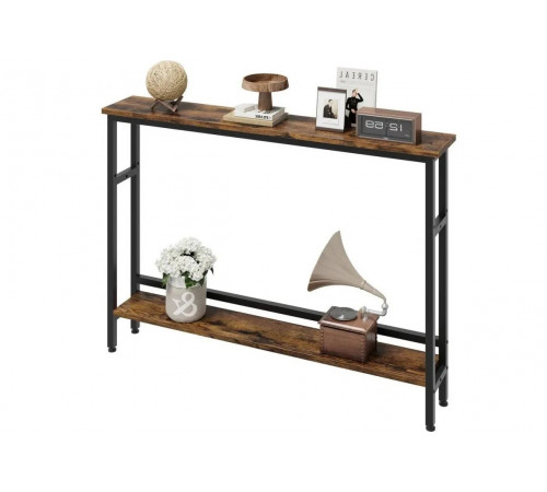 Узкий консольный столик 2-ярусный