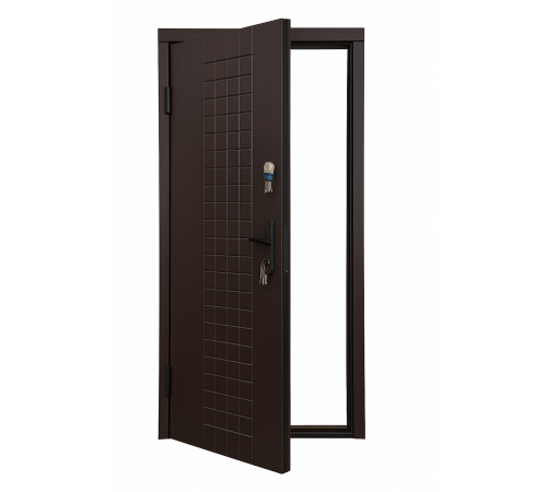 Входная дверь Вулкан 62966, МДФ с двух сторон, металл 1,2 мм, 65 мм, 2 замка