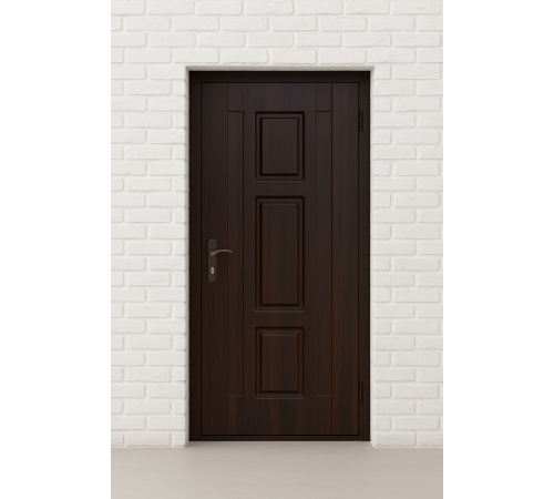 Входная дверь Вулкан 960×2050 мм с МДФ накладками и двумя замками, левая