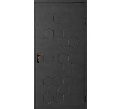 Входная дверь Вулкан Hexa Dark