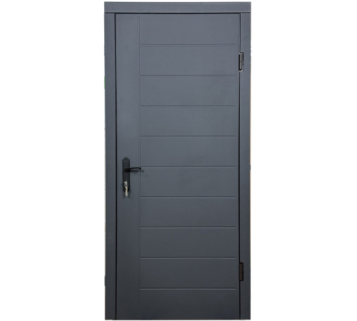 Вхідні двері Вулкан "Графіт Лайн" із МДФ накладками та замками
