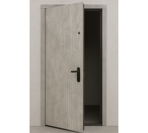 Вхідні двері Вулкан 860×2050 мм із МДФ з обох боків та двома замками