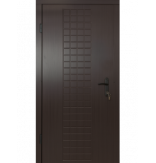 Входные двери MSM Вулкан из МДФ и метала 2050х860мм правые Венге темный
