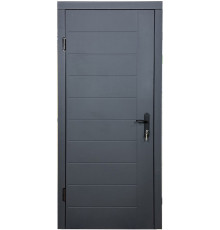 Вхідні двері MSM Вулкан з МДФ та металу 2050х860мм ліві Графіт
