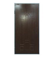 Вхідні двері MSM Вулкан з МДФ та металу 2050х860мм ліві Каштан