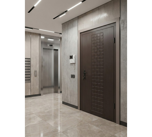 Входная дверь Вулкан Венге темный из МДФ — надежность, стиль