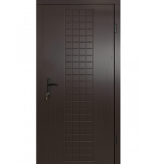 Вхідні двері MSM Вулкан з МДФ та металу 2050х960мм праві Венге темний