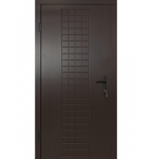 Входная дверь Венге темный с МДФ накладками
