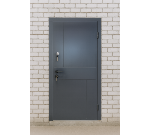 Входная дверь Вулкан 95551 – прочность стали, эстетика МДФ и безопасность двойного запирания