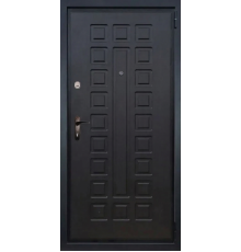 Входная дверь Вулкан Black Classic Grid