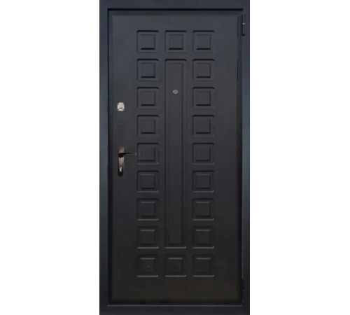 Входная дверь Вулкан Black Classic Grid