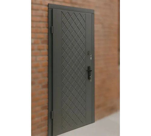 Входная дверь Вулкан Графит Ромб