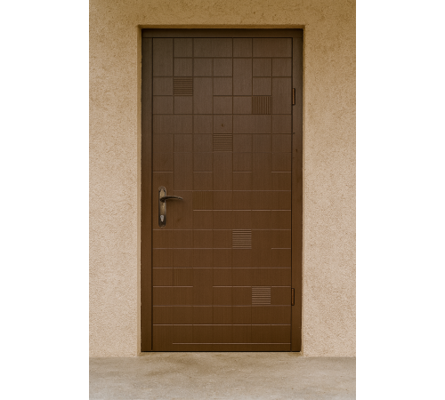 Вхідні двері Вулкан 860×2050 мм з МДФ з обох боків, ліва, два замки