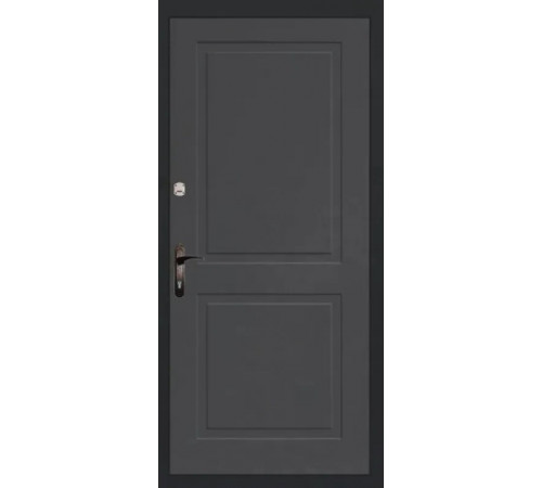 Входная дверь МСМ "Смарт Рейл Грей" (МДФ, утепленные, современные)