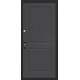 Входная дверь МСМ "Смарт Рейл Грей" (МДФ, утепленные, современные)