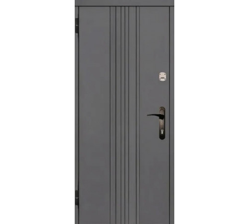 Входная дверь МСМ "Смарт Рейл Грей" (МДФ, утепленные, современные)