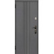 Входная дверь МСМ "Смарт Рейл Грей" (МДФ, утепленные, современные)
