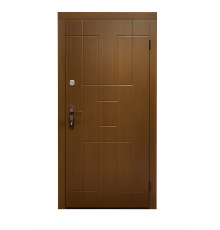Вхідні металеві двері Вулкан із МДФ накладками та двома замками