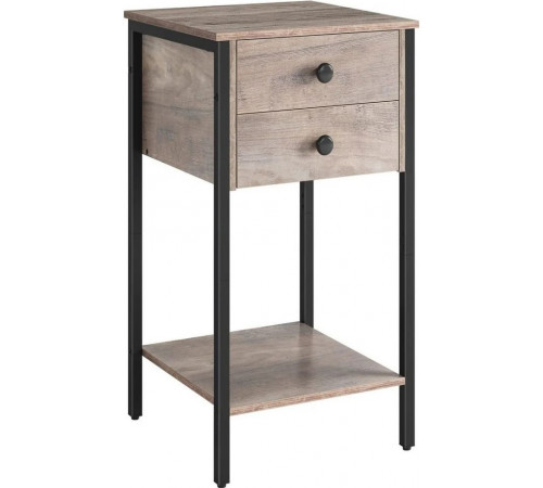 Высокая тумбочка с 2 ящиками и полкой MSM Loft