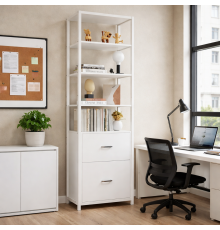 Высокий промышленный шкаф с выдвижными ящиками