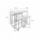 Высокий стол с 4 барными стульями