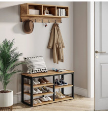 Вішалка для одягу 5 В 1 з настінною полицею