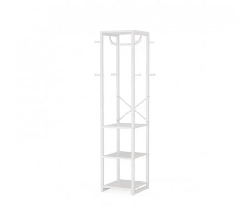 Вешалка для одежды с 4 полками и 8 крючками