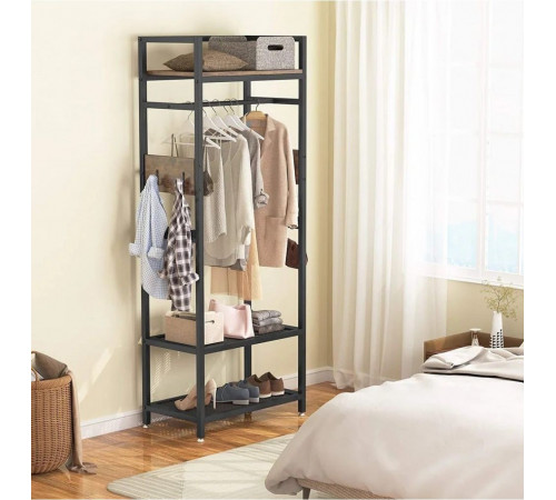 Вешалка для одежды с полками