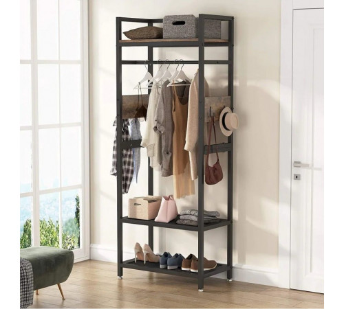 Вешалка для одежды с полками