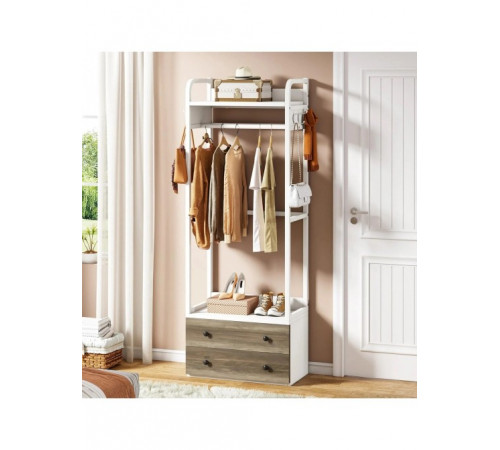 Вешалка для одежды с ящиками, крючками и полками — MSMLOFT