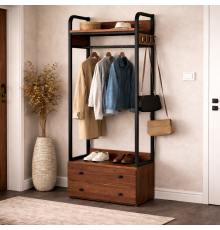 Вішалка для одягу з ящиками